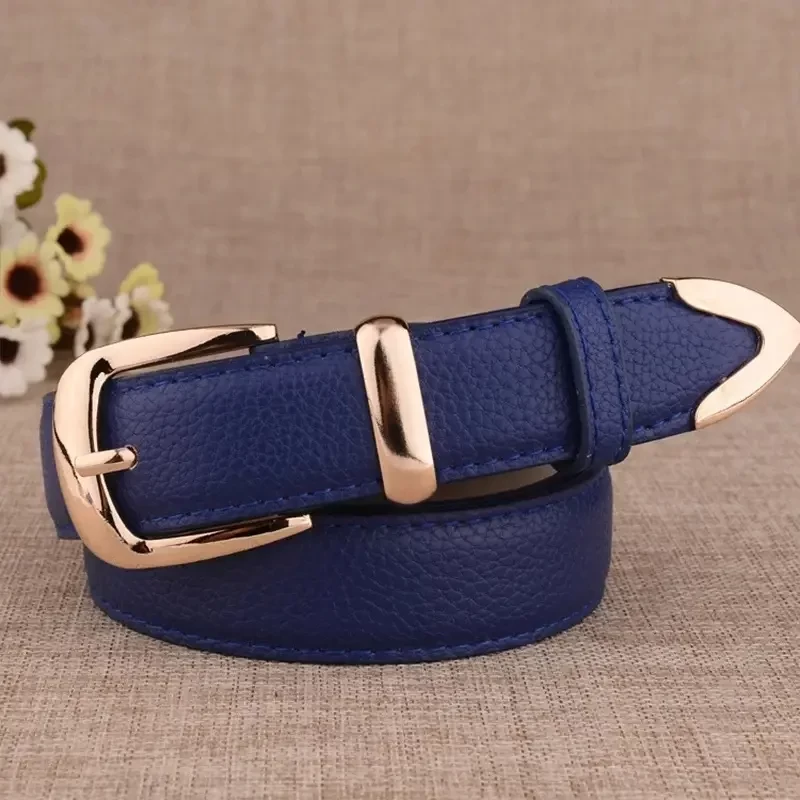 Fashion Women Belts High Quality Golden Buckle Best Matching Dress Jeans Belts for Lady LB2146